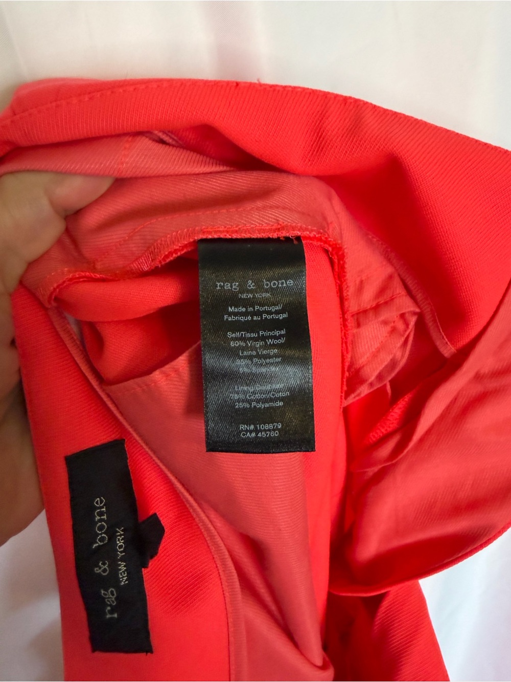 rag & bone Bright orange Tailored Pant Suite - Picture 13 of 15